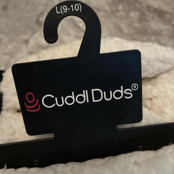 Cuddl Duds Women's Black and White Slippers - Picture 2 of 2